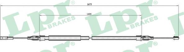 LPR C0059B - Трос, гальмівна система avtolavka.club