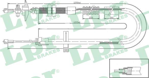 LPR C0194C - Трос, управління зчепленням avtolavka.club