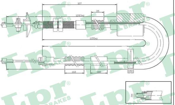 LPR C0195C - Трос, управління зчепленням avtolavka.club