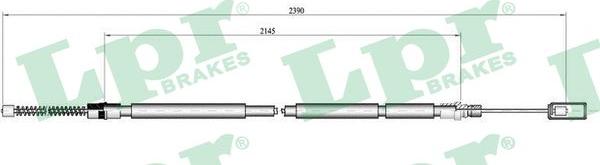 LPR C0103B - Трос, гальмівна система avtolavka.club