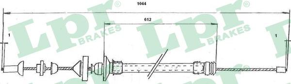 LPR C0176C - Трос, управління зчепленням avtolavka.club