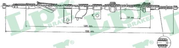 LPR C0317B - Трос, гальмівна система avtolavka.club