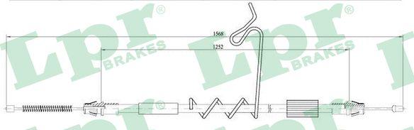 LPR C0291B - Трос, гальмівна система avtolavka.club