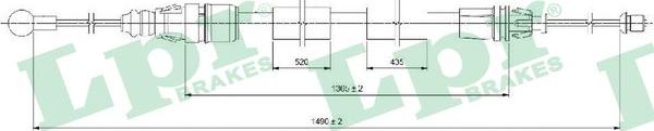 LPR C0733B - Трос, гальмівна система avtolavka.club