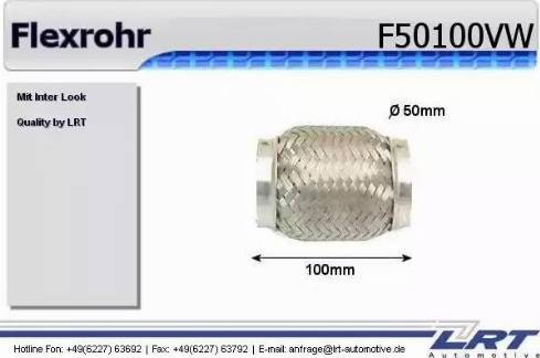 LRT F50100VW - Гофрована труба вихлопна система avtolavka.club