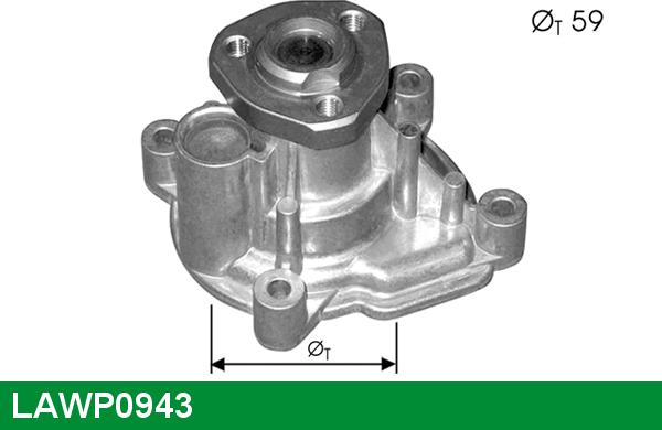 LUCAS LAWP0943 - Водяний насос avtolavka.club