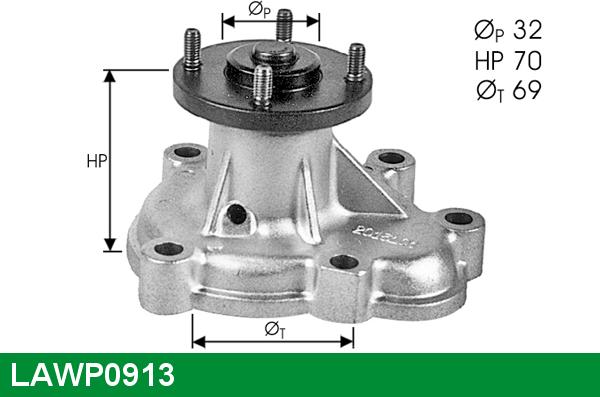 LUCAS LAWP0913 - Водяний насос avtolavka.club