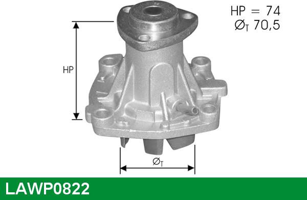 LUCAS LAWP0822 - Водяний насос avtolavka.club