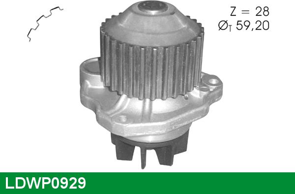 LUCAS LDWP0929 - Водяний насос avtolavka.club