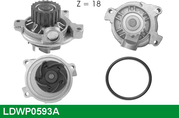 LUCAS LDWP0593A - Водяний насос avtolavka.club