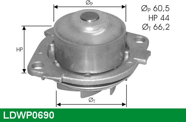 LUCAS LDWP0690 - Водяний насос avtolavka.club