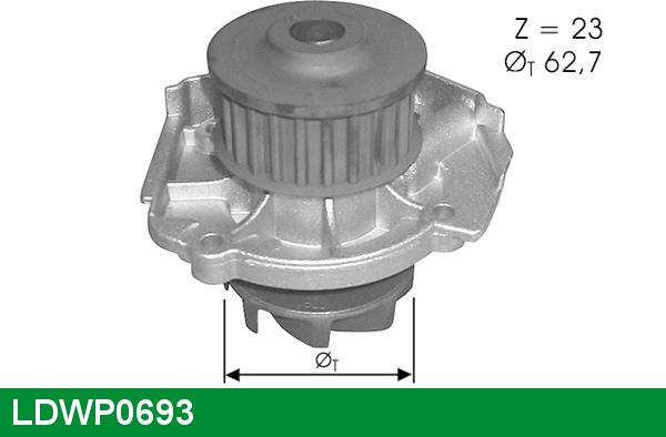 LUCAS LDWP0693 - Водяний насос avtolavka.club