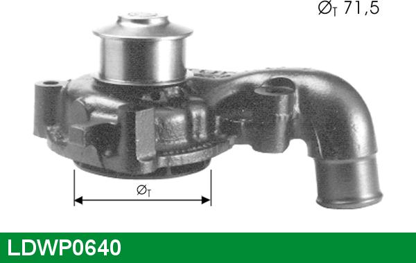 LUCAS LDWP0640 - Водяний насос avtolavka.club