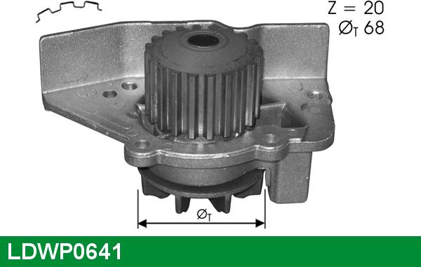 LUCAS LDWP0641 - Водяний насос avtolavka.club