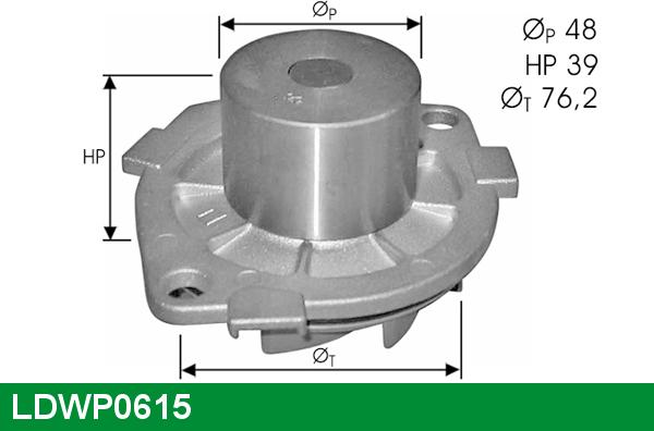 LUCAS LDWP0615 - Водяний насос avtolavka.club