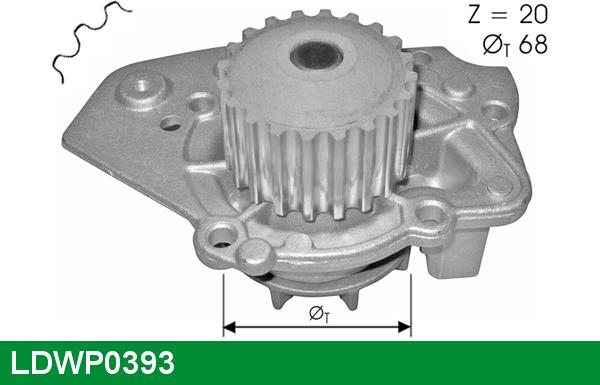 LUCAS LDWP0393 - Водяний насос avtolavka.club