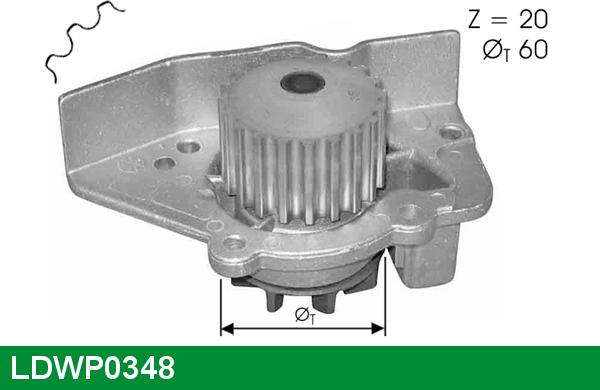 LUCAS LDWP0348 - Водяний насос avtolavka.club