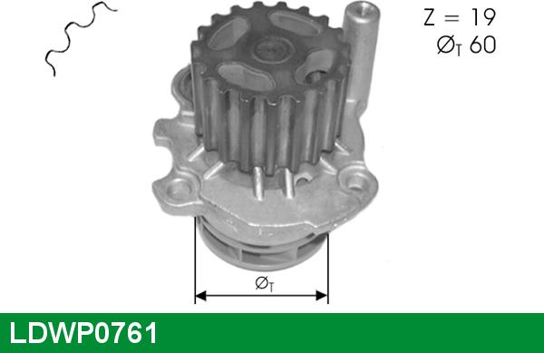 LUCAS LDWP0761 - Водяний насос avtolavka.club