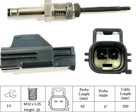 LUCAS LGS6117 - Датчик, температура вихлопних газів avtolavka.club