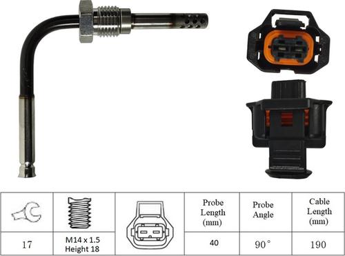 LUCAS LGS7024 - Датчик, температура вихлопних газів avtolavka.club