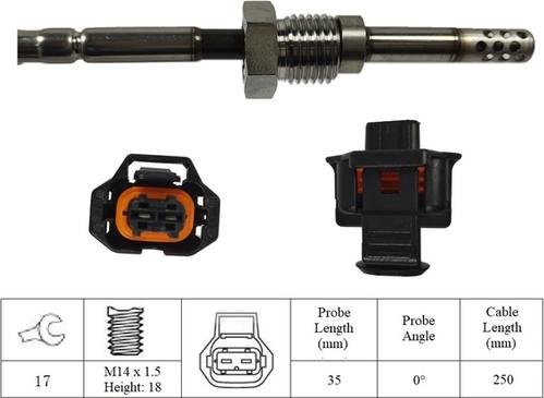 LUCAS LGS7197 - Датчик, температура вихлопних газів avtolavka.club