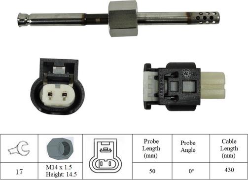 LUCAS LGS7179 - Датчик, температура вихлопних газів avtolavka.club