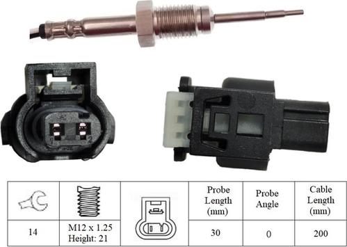 LUCAS LGS7244 - Датчик, температура вихлопних газів avtolavka.club