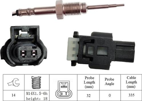 LUCAS LGS7235 - Датчик, температура вихлопних газів avtolavka.club