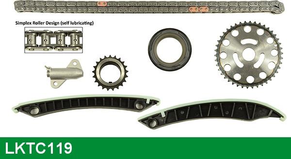 LUCAS LKTC119 - Комплект ланцюга приводу распредвала avtolavka.club