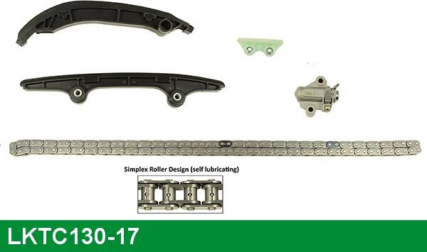 LUCAS LKTC130-17 - Комплект ланцюга приводу распредвала avtolavka.club