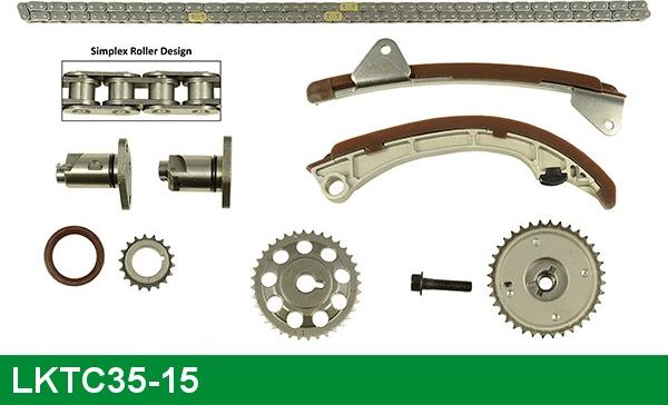 LUCAS LKTC35-15 - Комплект ланцюга приводу распредвала avtolavka.club