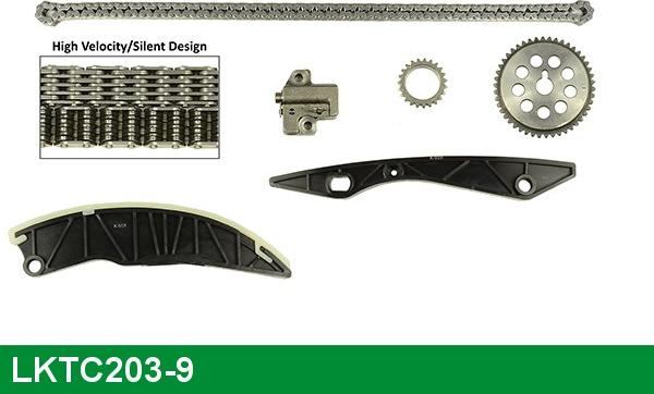 LUCAS LKTC203-9 - Комплект ланцюга приводу распредвала avtolavka.club