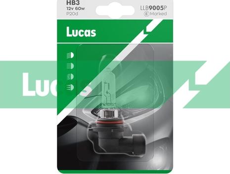 LUCAS LLB9005P - Лампа розжарювання, фара дальнього світла avtolavka.club