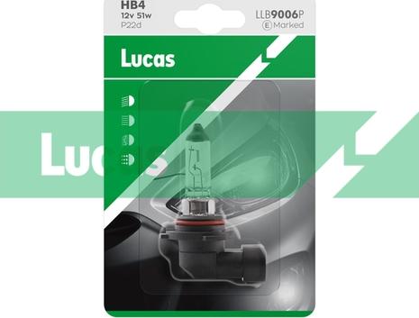 LUCAS LLB9006P - Лампа розжарювання, фара дальнього світла avtolavka.club