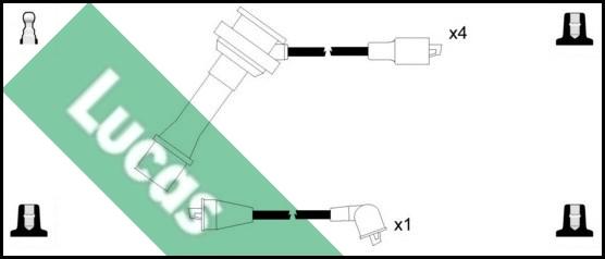 LUCAS LUC4491 - Комплект проводів запалювання avtolavka.club