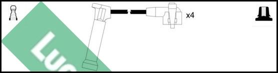 LUCAS LUC4471 - Комплект проводів запалювання avtolavka.club