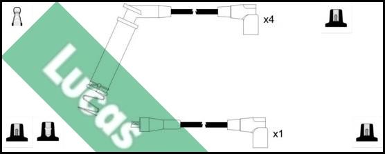 LUCAS LUC4500 - Комплект проводів запалювання avtolavka.club