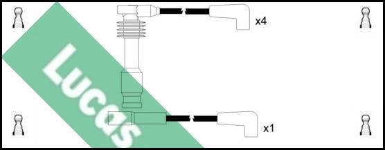 LUCAS LUC4585 - Комплект проводів запалювання avtolavka.club