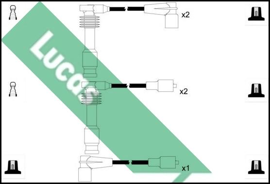 LUCAS LUC4588 - Комплект проводів запалювання avtolavka.club