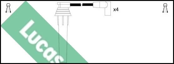 LUCAS LUC4570 - Комплект проводів запалювання avtolavka.club
