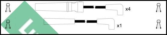 LUCAS LUC4019 - Комплект проводів запалювання avtolavka.club
