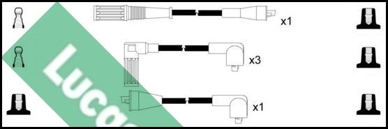 LUCAS LUC4180 - Комплект проводів запалювання avtolavka.club