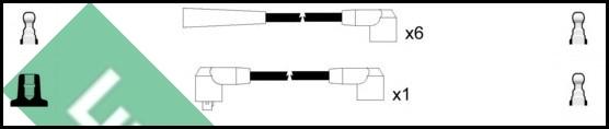 LUCAS LUC4176 - Комплект проводів запалювання avtolavka.club
