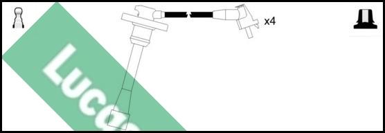 LUCAS LUC4344 - Комплект проводів запалювання avtolavka.club