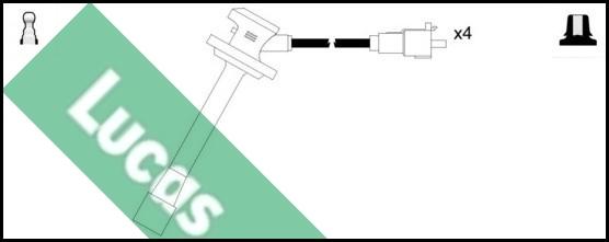 LUCAS LUC4342 - Комплект проводів запалювання avtolavka.club