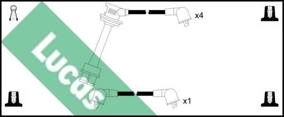 LUCAS LUC4347 - Комплект проводів запалювання avtolavka.club