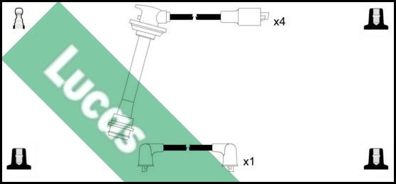 LUCAS LUC4304 - Комплект проводів запалювання avtolavka.club