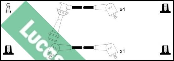 LUCAS LUC4334 - Комплект проводів запалювання avtolavka.club