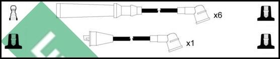 LUCAS LUC4376 - Комплект проводів запалювання avtolavka.club