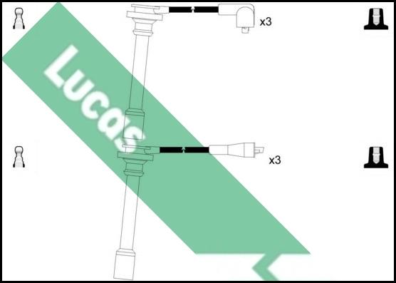 LUCAS LUC4251 - Комплект проводів запалювання avtolavka.club